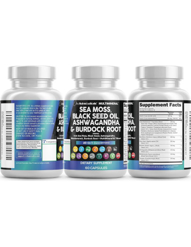 Suplemento Clean Nutraceuticals Musgo Marino 15 Ingredientes