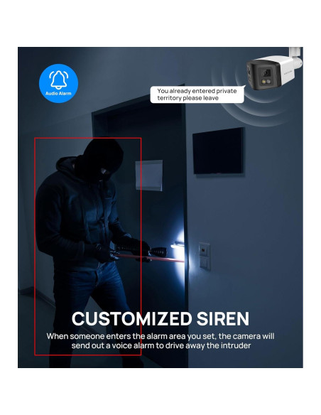 Cámara de Seguridad IP PoE Doble Lente 4MP VIKYLIN 180 Cámara de Seguridad IP PoE Doble Lente 4MP VIKYLIN 180