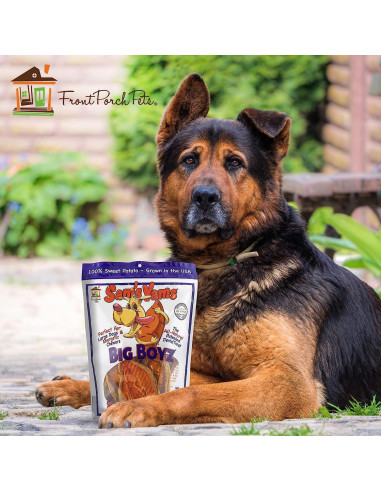 Golosinas de Batata para Perros Grandes Sam's Yams 425g