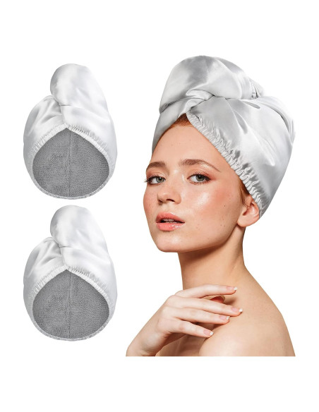 Toalla de Microfibra para Cabello YoulerTex 2Pack 68.6x25.4cm