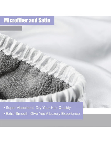 Toalla de Microfibra para Cabello YoulerTex 2Pack 68.6x25.4cm