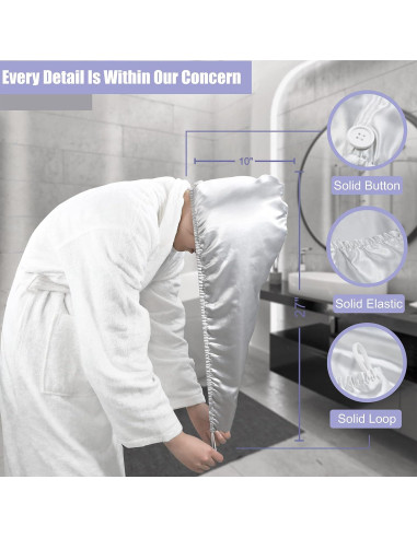 Toalla de Microfibra para Cabello YoulerTex 2Pack 68.6x25.4cm