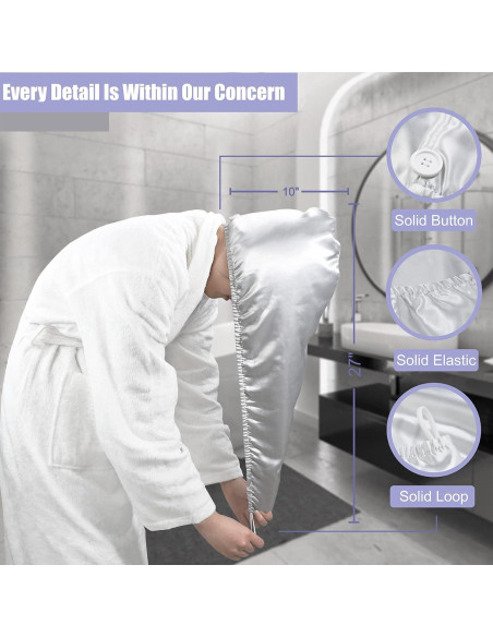 Toalla de Microfibra para Cabello YoulerTex 2Pack 68.6x25.4cm