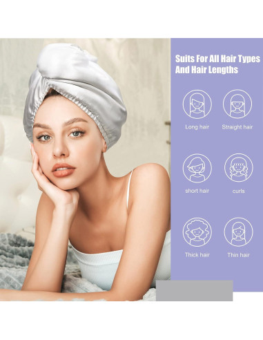 Toalla de Microfibra para Cabello YoulerTex 2Pack 68.6x25.4cm