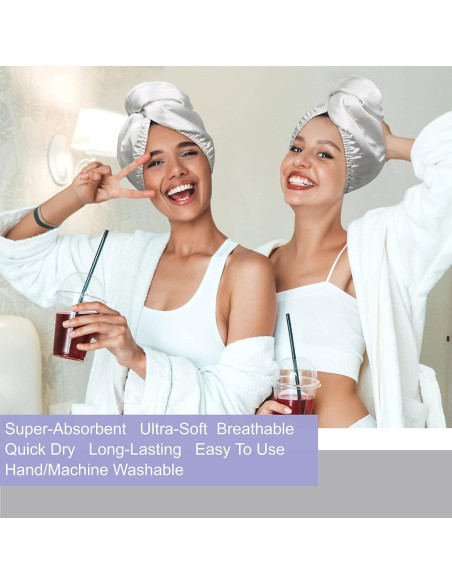Toalla de Microfibra para Cabello YoulerTex 2Pack 68.6x25.4cm