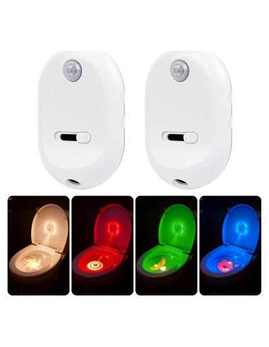Sensor de Movimiento Luz Nocturna Holoith para Inodoro 2 Pzs