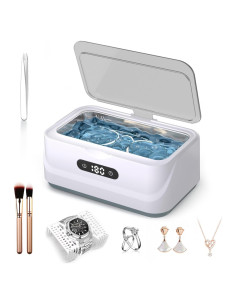 Limpiador Ultrasónico de Joyas Klivvio 24W 400ml 4 Modos