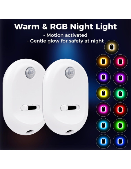 Sensor de Movimiento Luz Nocturna Holoith para Inodoro 2 Pzs