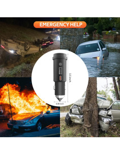 Linterna de Emergencia para Automóvil OrigCharge 12V 7 en 1 2