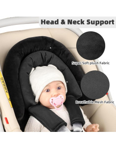 Inserto para Asiento de Auto Bebé SWESEN 0-12 Meses Negro 2