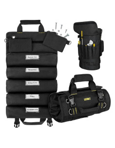 Bolsa de Herramientas Enrollable LEFOR-Z Negra 13 Compartimentos