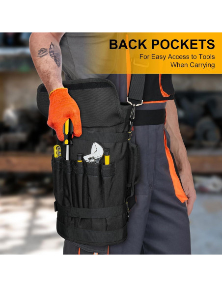 Bolsa de Herramientas Enrollable LEFOR-Z Negra 13 Compartimentos