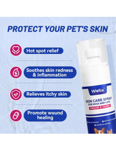 Spray Alivio Picazón Wellix 100ml para Perros y Gatos 2