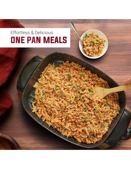 Sartén Eléctrica Elite Gourmet 40.6cm Antiadherente con Tapa