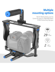 Jaula de Video NEEWER para Cámara DSLR con Doble Empuñadura 2