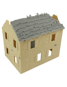 Casa de Campo Bombardeada BMC Toys 20x14x18 cm Beige