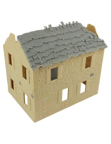 Casa de Campo Bombardeada BMC Toys 20x14x18 cm Beige