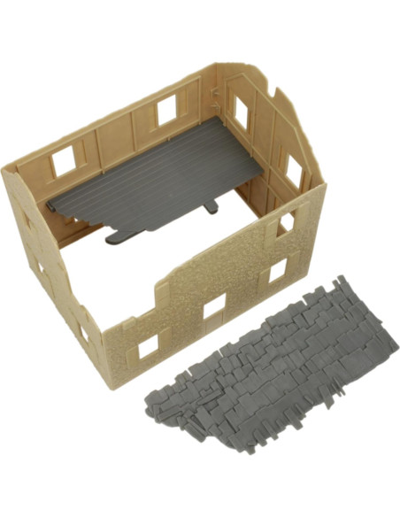 Casa de Campo Bombardeada BMC Toys 20x14x18 cm Beige