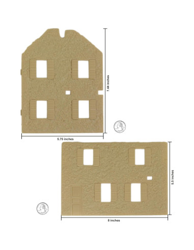 Casa de Campo Bombardeada BMC Toys 20x14x18 cm Beige