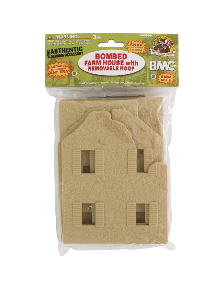 Casa de Campo Bombardeada BMC Toys 20x14x18 cm Beige