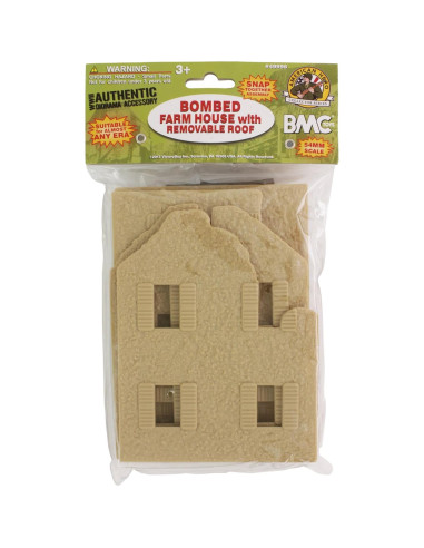 Casa de Campo Bombardeada BMC Toys 20x14x18 cm Beige
