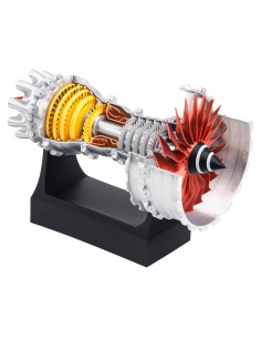 Modelo Motor Turbofan TR900 Pktiugf 20x12x13 cm Juguete