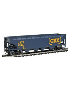 Vagón Volcador Offset Walthers HO CSX 109,5 g Detalles Realistas