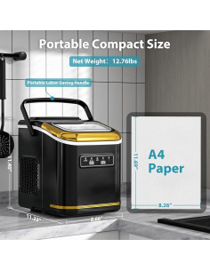 Máquina de Hielo Electactic Compacta 9 Cubos en 6 Min 2