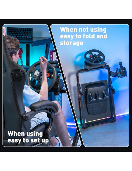 Soporte de Volante GTPLAYER PRO Ajustable para Sim Racing