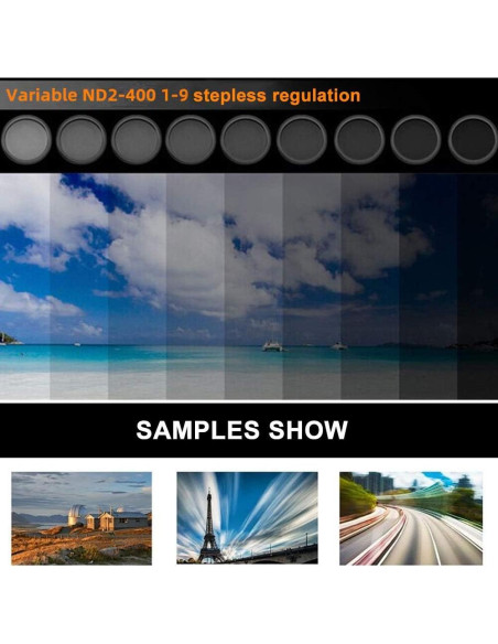 Filtro ND 2-400 para Cámara Novo Tee 37mm Clip-on