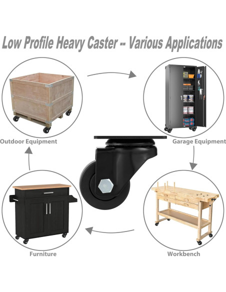 Ruedas Giratorias Finnhomy 5 cm Set 4 Alta Resistencia
