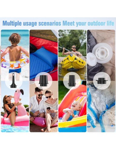 Bomba de aire portátil LILTSDRAE recargable 30W 4 kPa