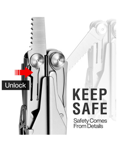 Multiherramienta MIAOKE 23 en 1 con Caja Regalo Plata