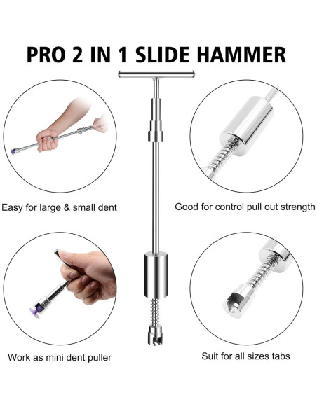 Kit de Reparación de Abolladuras BlueFire 58 Piezas