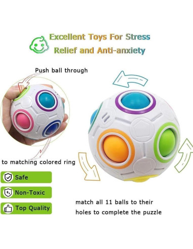 Juego de Juguetes Sensoriales Antiestrés 7 Pack JIANGRUI