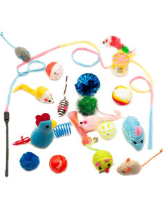 Paquete de Juguetes para Gatos Fashion's Talk 20 Piezas 2