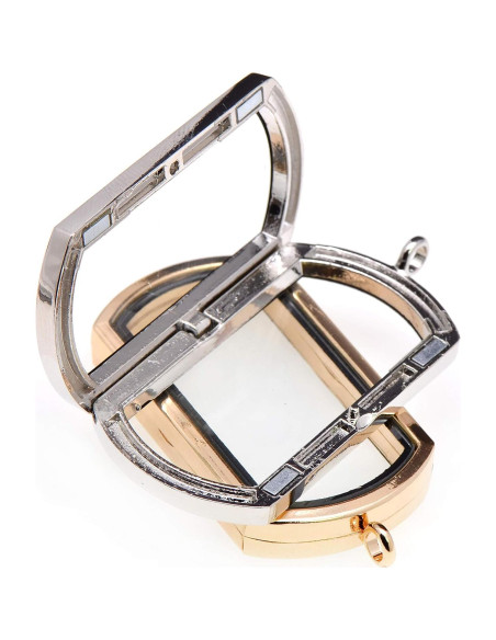 Collar Locket Rectangular Magnético JAYP Negro 43 cm