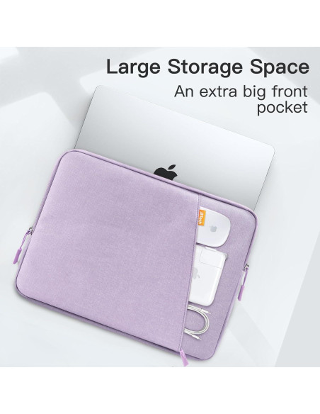 Funda para Laptop JETech 15" Impermeable Púrpura Claro