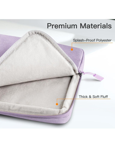Funda para Laptop JETech 15" Impermeable Púrpura Claro