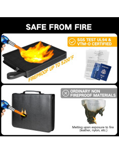 Organizador de Documentos Winsing a Prueba de Fuego 13 Bolsillos 2