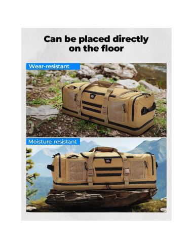 Bolsa de Caza KEMIMOTO 78L Marrón, Multiusos y Resistente