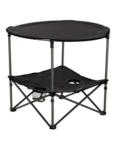 Mesa de Camping Plegable Lippert 2 Niveles Gris Oscuro