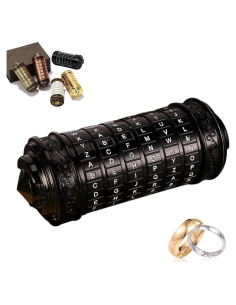 Cryptex Código Da Vinci Mini Negro Regalo Sorpresa