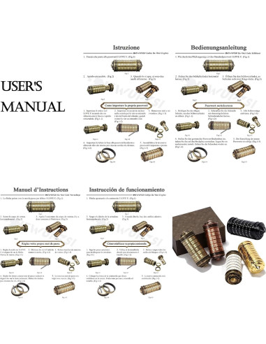 Cryptex Código Da Vinci Mini Negro Regalo Sorpresa