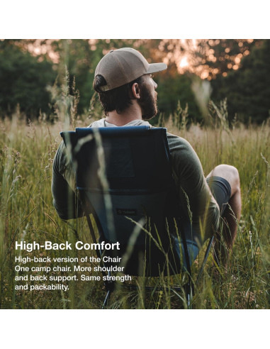 Silla Helinox Dos Ultraligera Plegable con Respaldo Alto