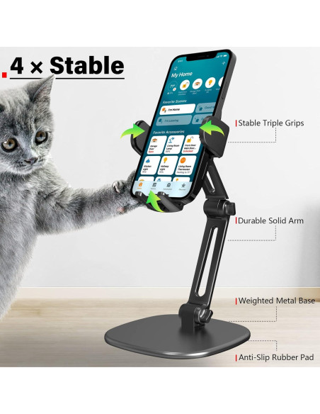 Soporte para Teléfono Wiiki-Tech H9-T7 Ajustable 360