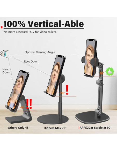 Soporte para Teléfono Wiiki-Tech H9-T7 Ajustable 360