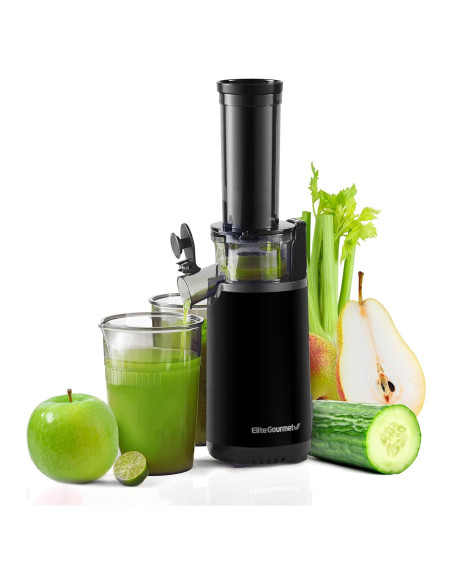 Exprimidor Masticador Elite Gourmet EJX600 0.47L Negro