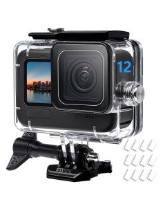 FiTSTILL Funda Impermeable para GoPro Hero 12/11/10/9 Negra