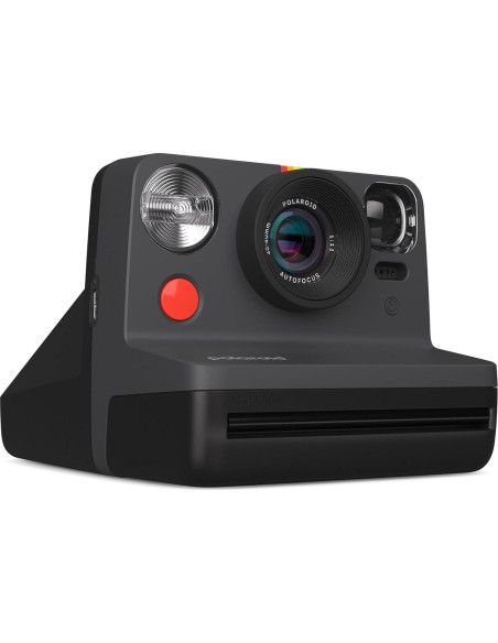 Cámara Instantánea Polaroid Now 2da Generación I-Type Negra + 16 Fotos
